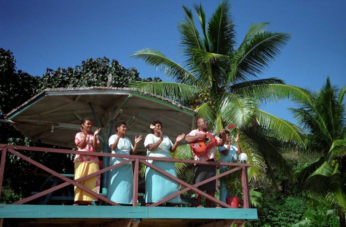 Fiji, Naviti - Korovou Eco Tour Resort - Begrüßung