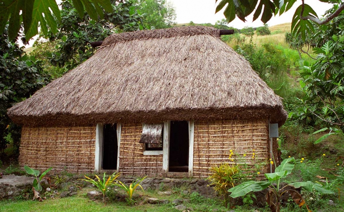 Fiji, Waya Yalobi - Traditonelles Haus